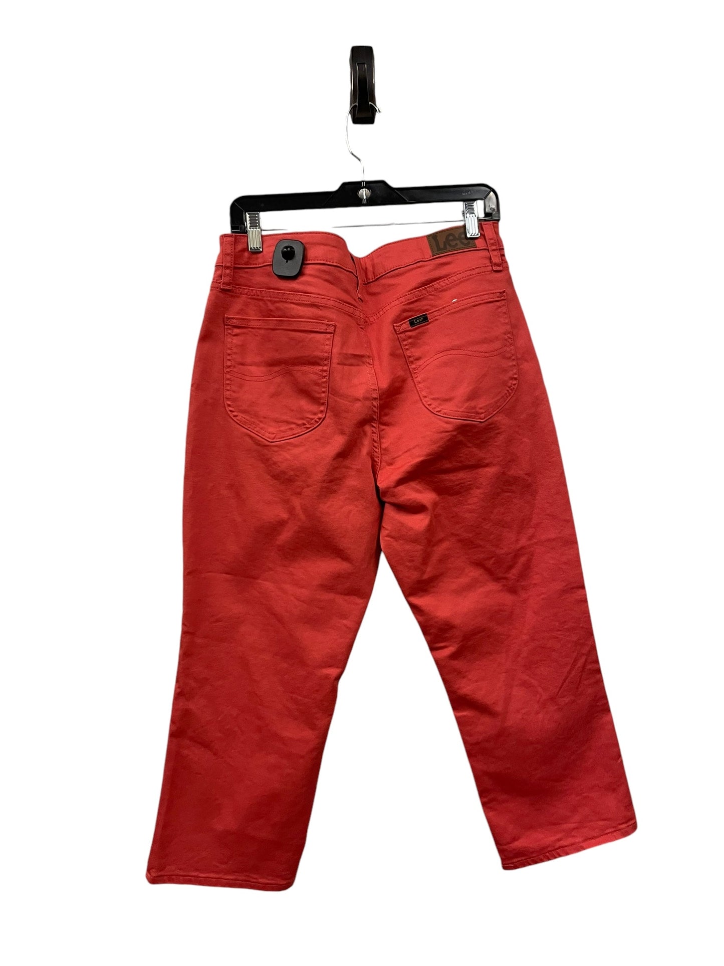 Jeans Cropped By Lee In Coral, Size: 14