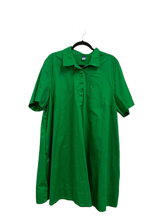 Dress Casual Midi By Old Navy In Green, Size: 2x