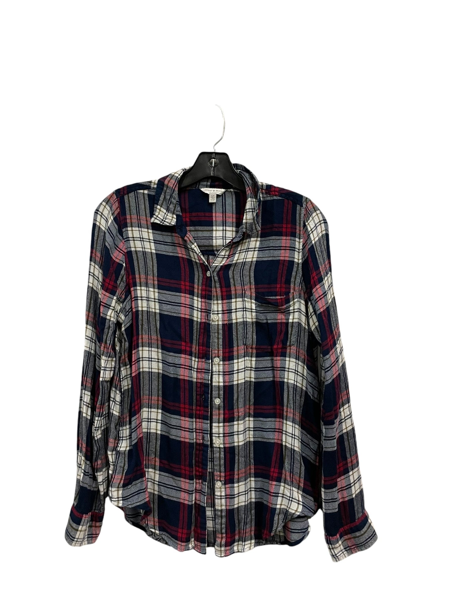 Top Long Sleeve By Lucky Brand In Navy, Size: S