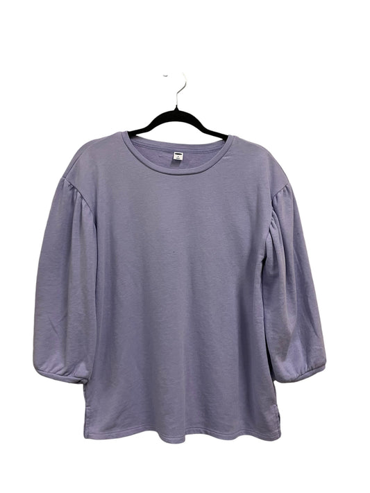 Top Long Sleeve By Old Navy In Purple, Size: M