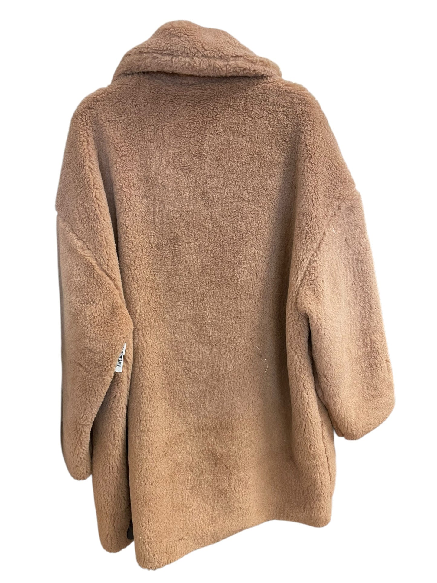 Coat Faux Fur & Sherpa By Abercrombie And Fitch In Tan, Size: Xl