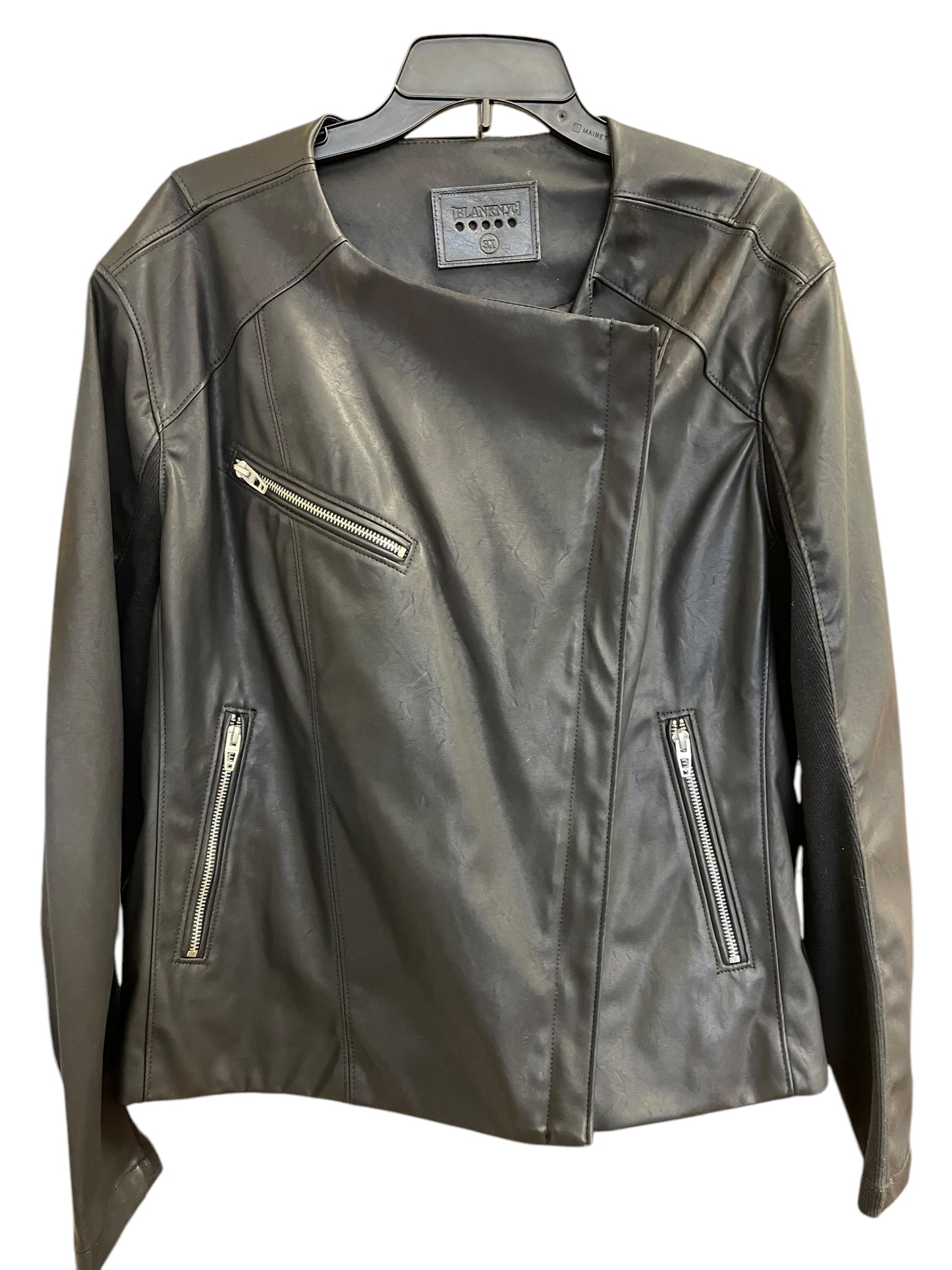 Jacket Leather By Blanknyc In Black, Size: 3x