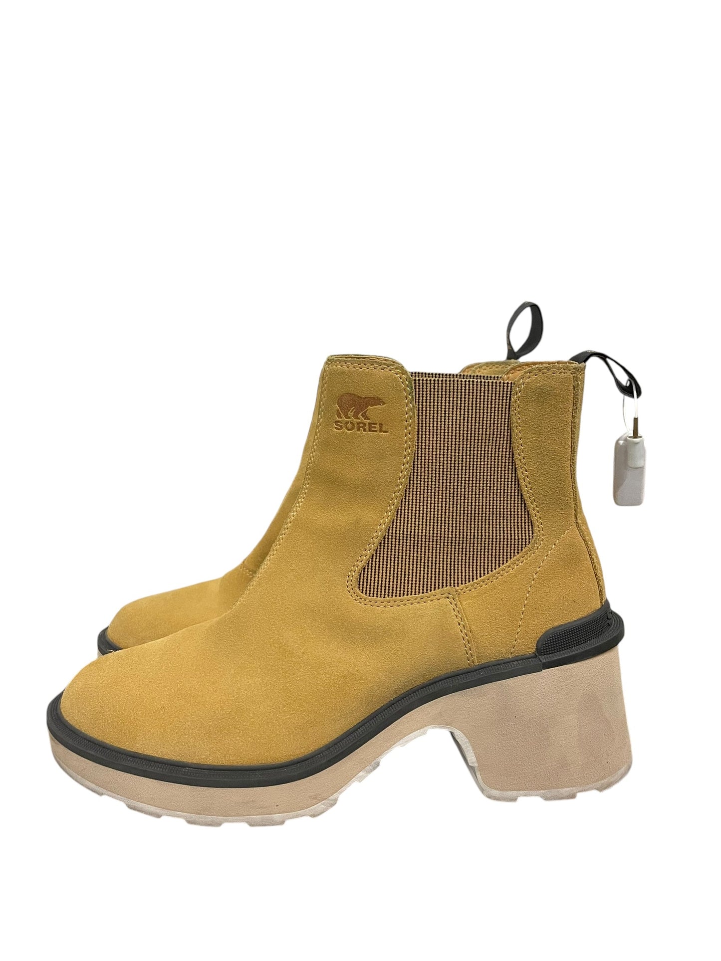 Boots Ankle Heels By Sorel In Yellow, Size: 10