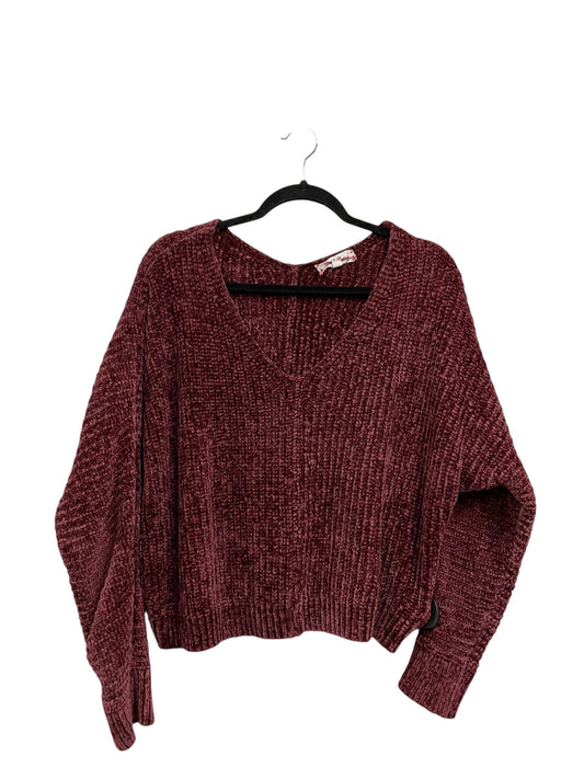 Sweater By Pink Rose In Red, Size: L