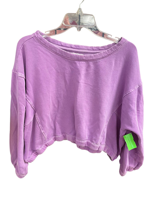 Sweatshirt Crewneck By Anthropologie In Purple, Size: M