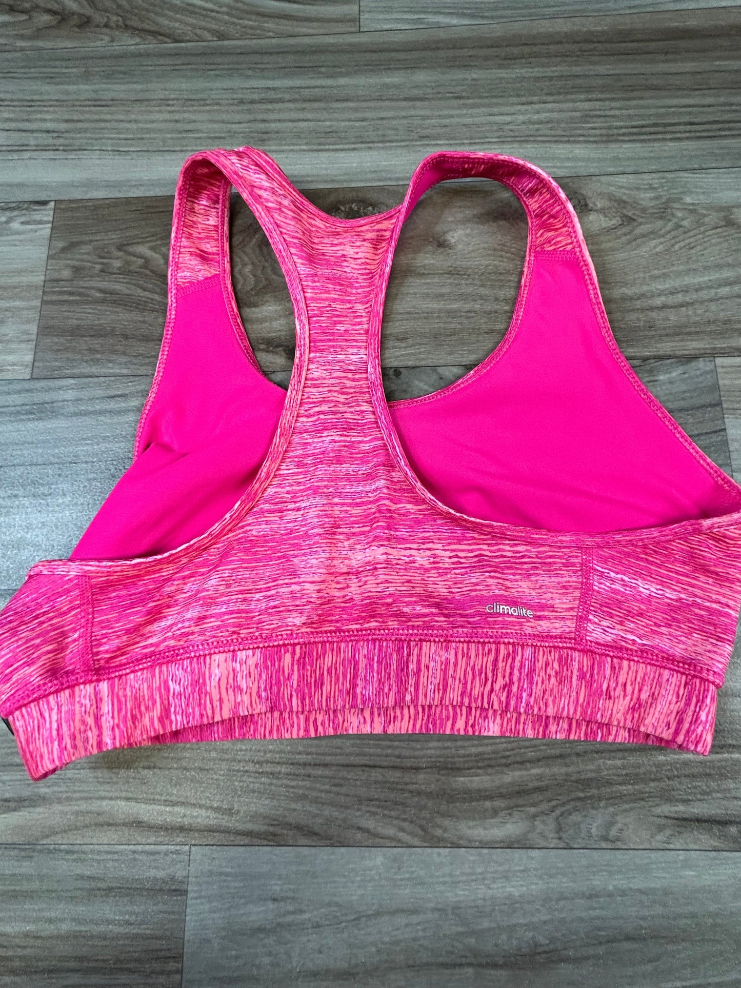 Pink Athletic Bra Adidas, Size L