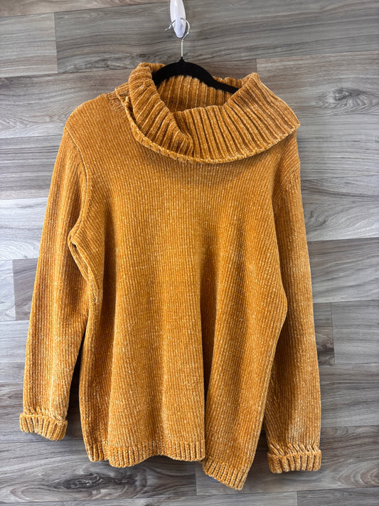 Sweater By Coldwater Creek In Gold, Size: L