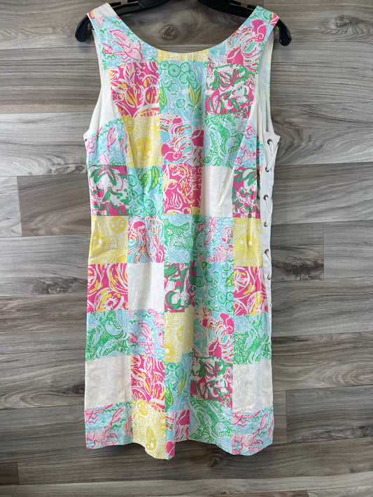 Pink & Yellow Dress Designer Lilly Pulitzer, Size L