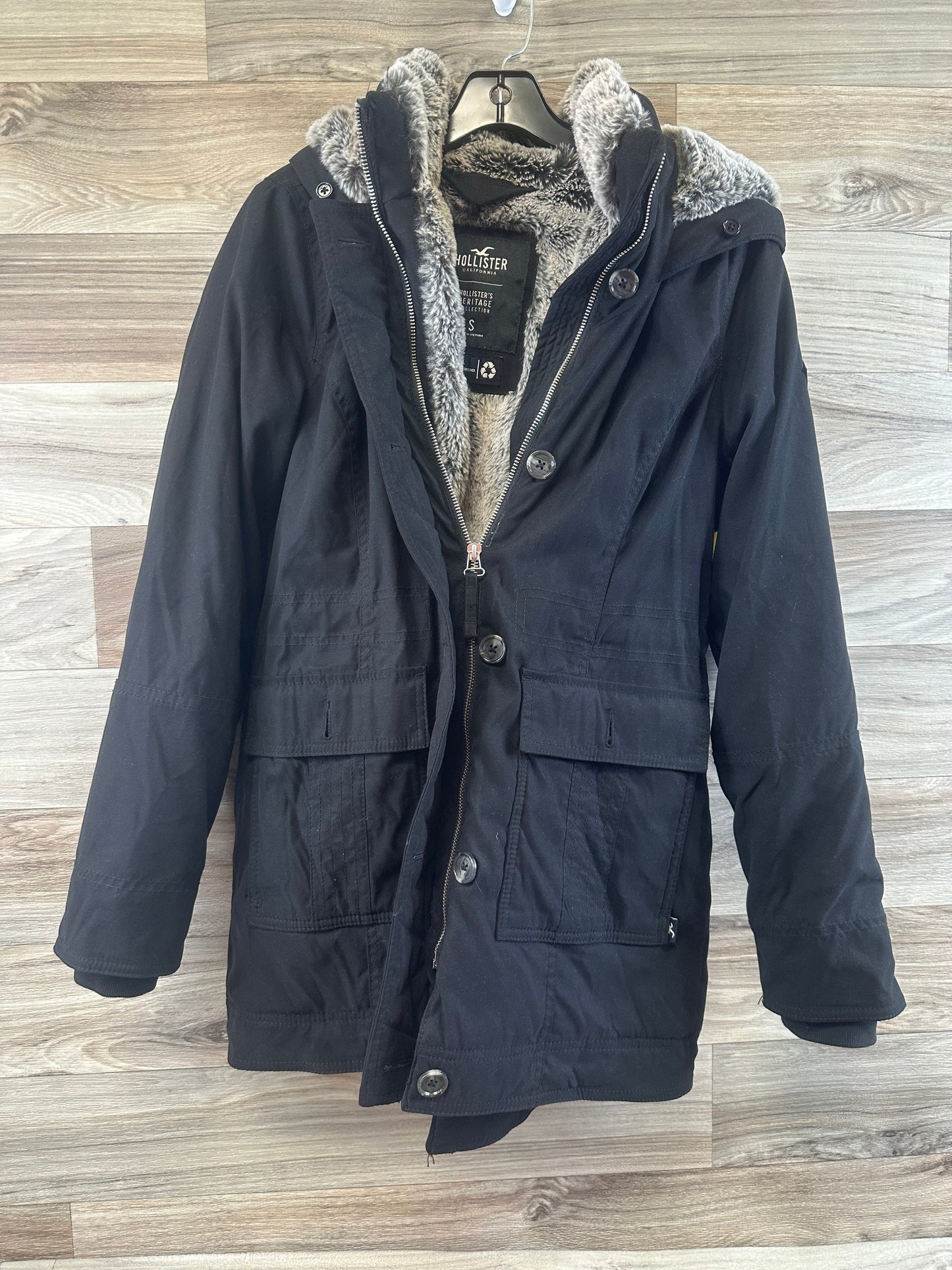 Jacket Utility By Hollister In Black, Size: S