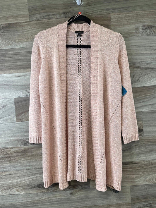 Sweater Cardigan By Talbots In Peach, Size: Xs