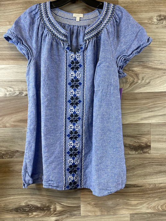 Blue Top Short Sleeve Talbots, Size 1x