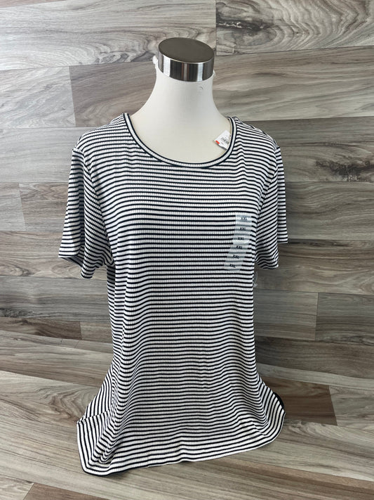 Black & White Top Short Sleeve Old Navy, Size Xxl