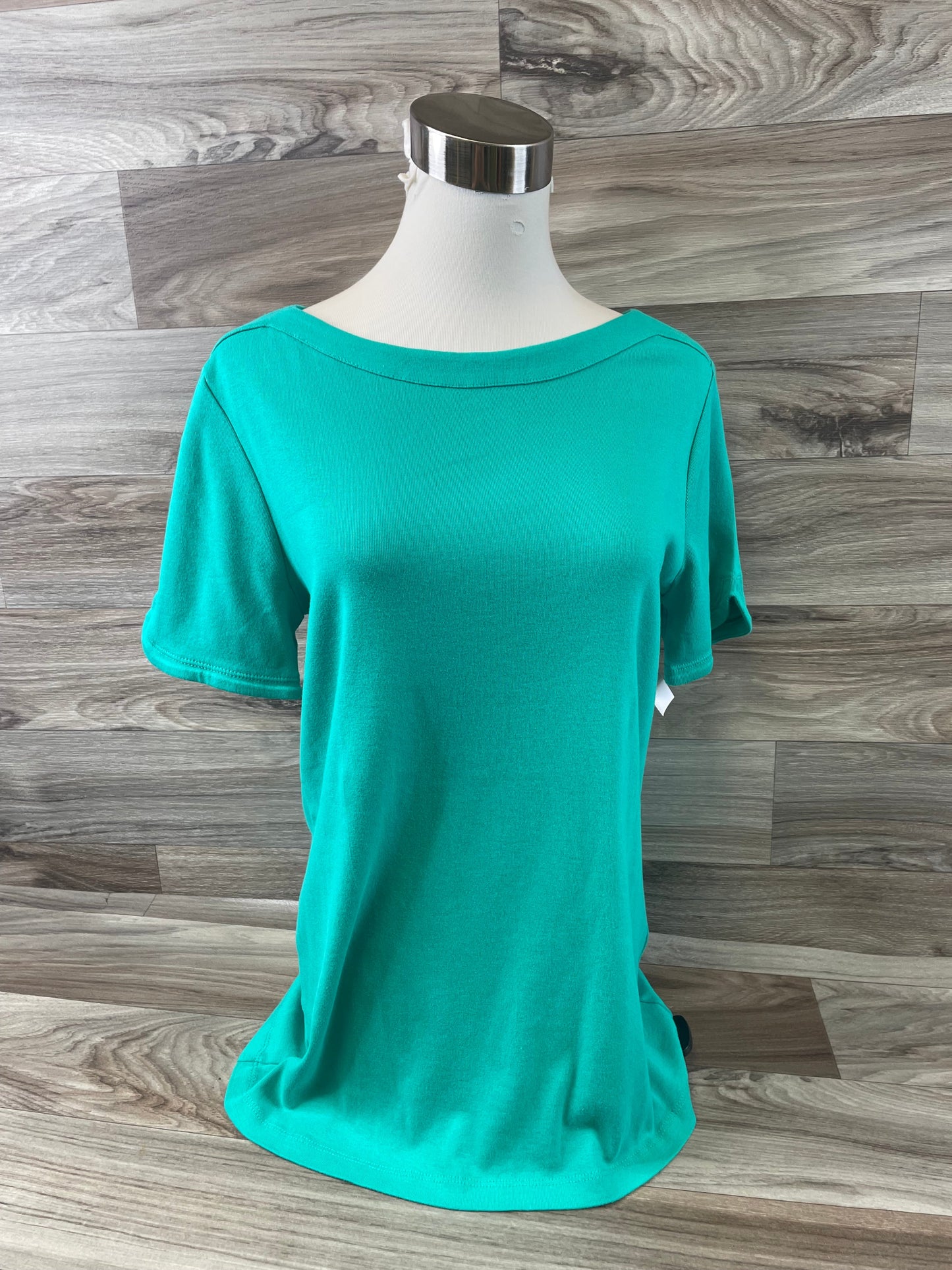 Green Top Short Sleeve Basic Chicos, Size M