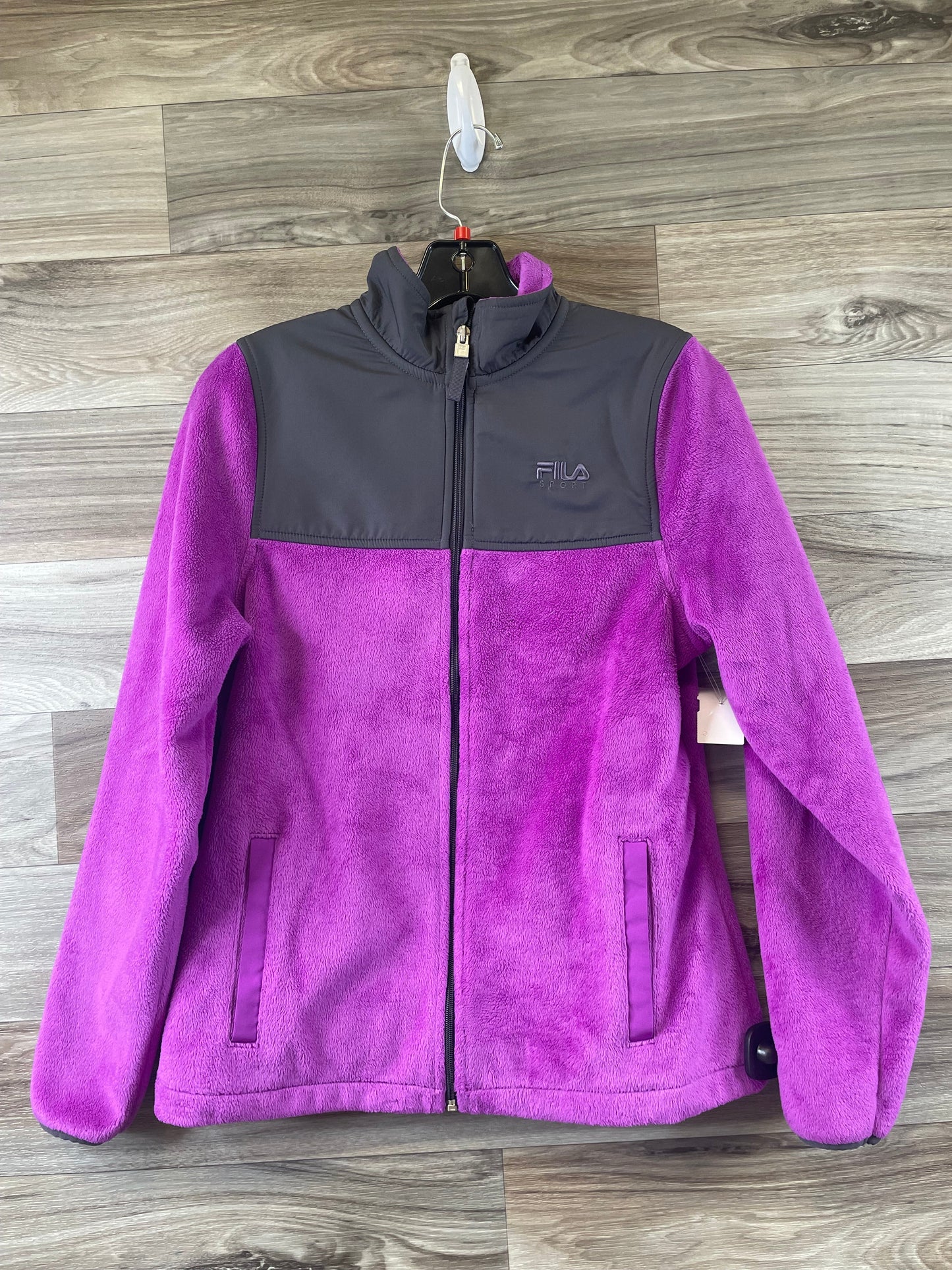 Jacket Fleece By Fila In Purple, Size: Xs