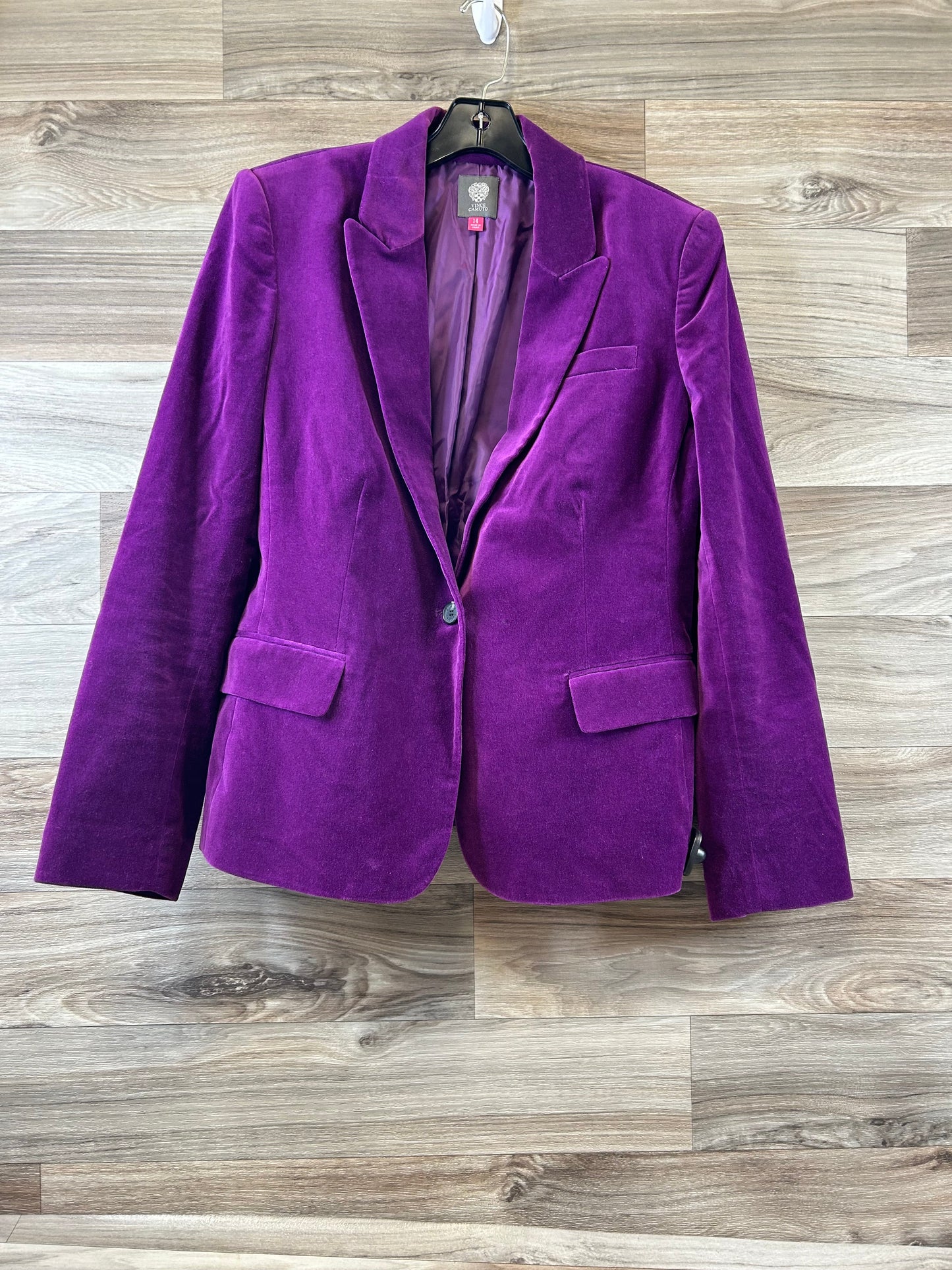 Blazer By Vince Camuto In Purple, Size: Xl