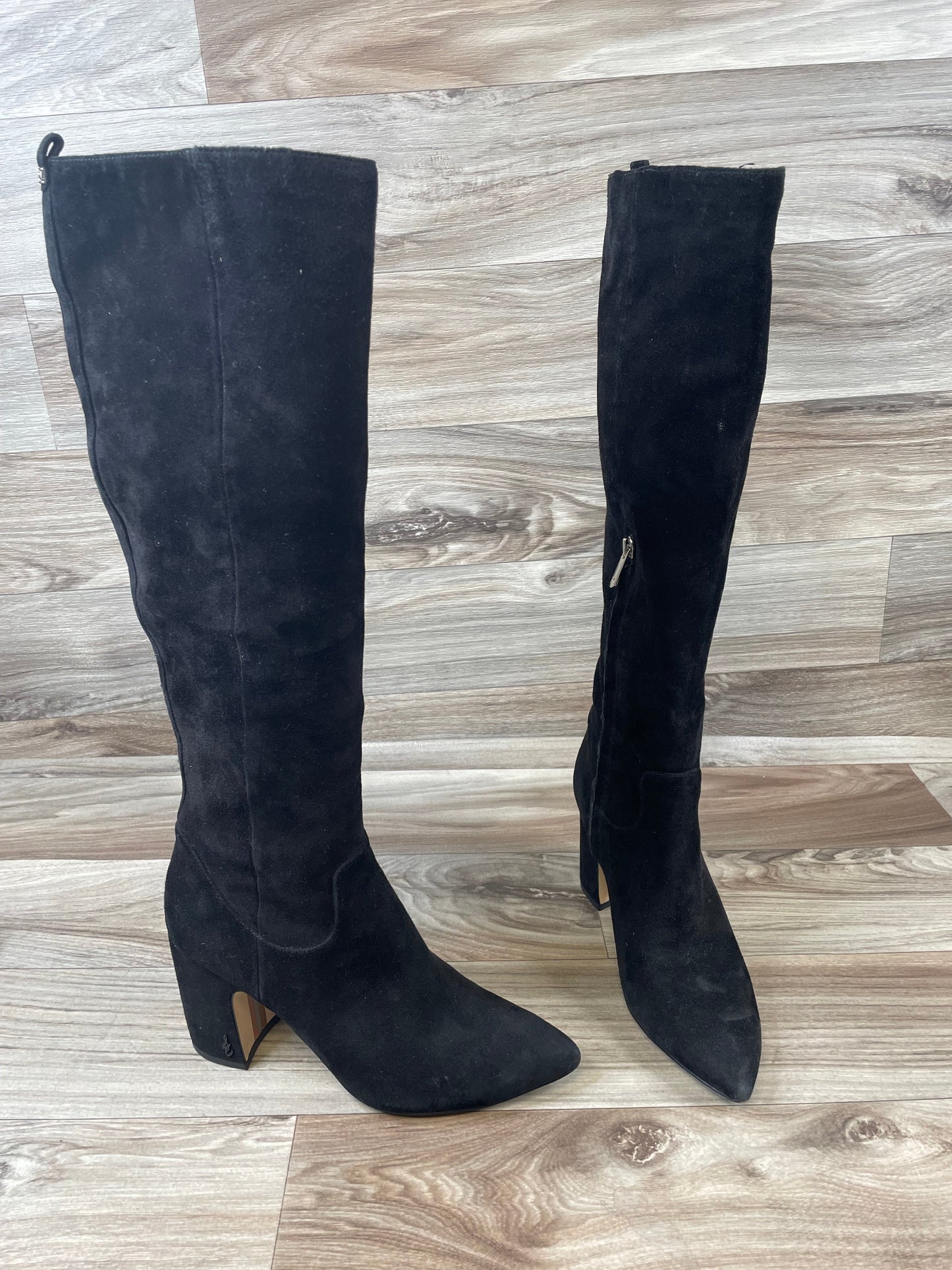 Boots Knee Heels By Sam Edelman In Black, Size: 8.5