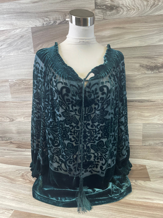 Top 3/4 Sleeve By Sundance In Green, Size: S