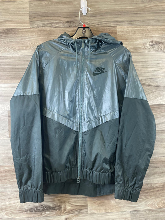 Jacket Windbreaker By Nike Apparel In Blue, Size: L