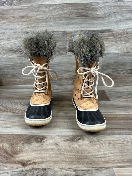 Boots Snow By Clothes Mentor In Tan, Size: 7