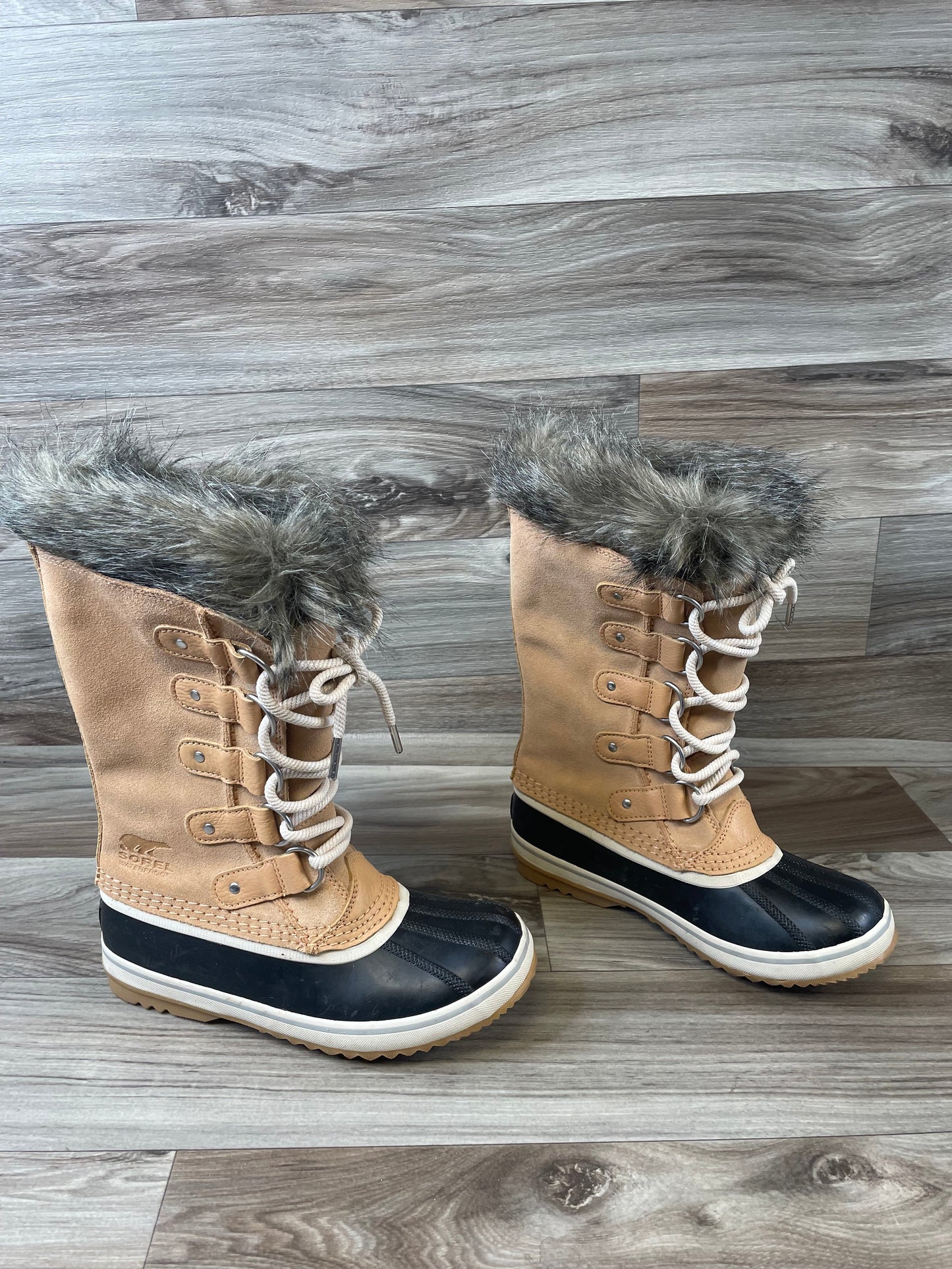 Boots Snow By Sorel In Tan, Size: 6