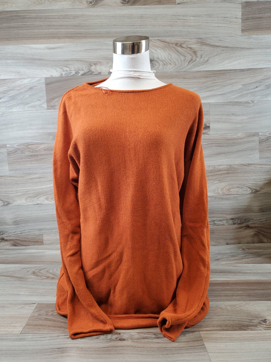 Top Long Sleeve By Michael By Michael Kors In Orange, Size: M