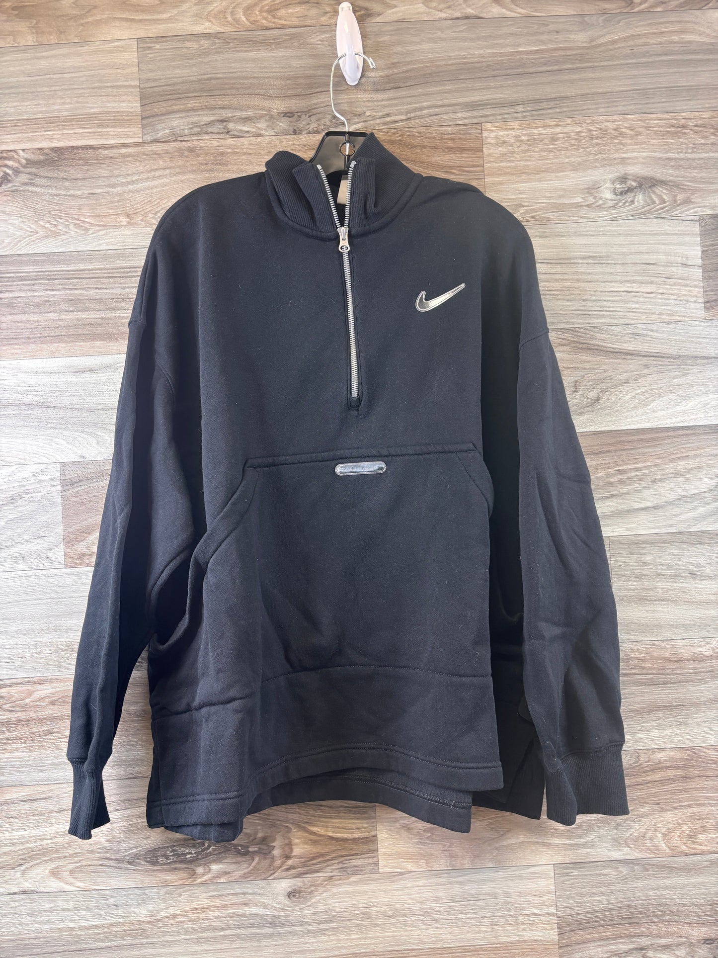 Athletic Sweatshirt Collar By Nike Apparel In Black, Size: Xl