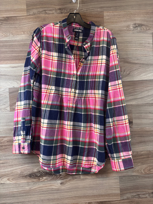 Top Long Sleeve By Lands End In Multi-colored, Size: L