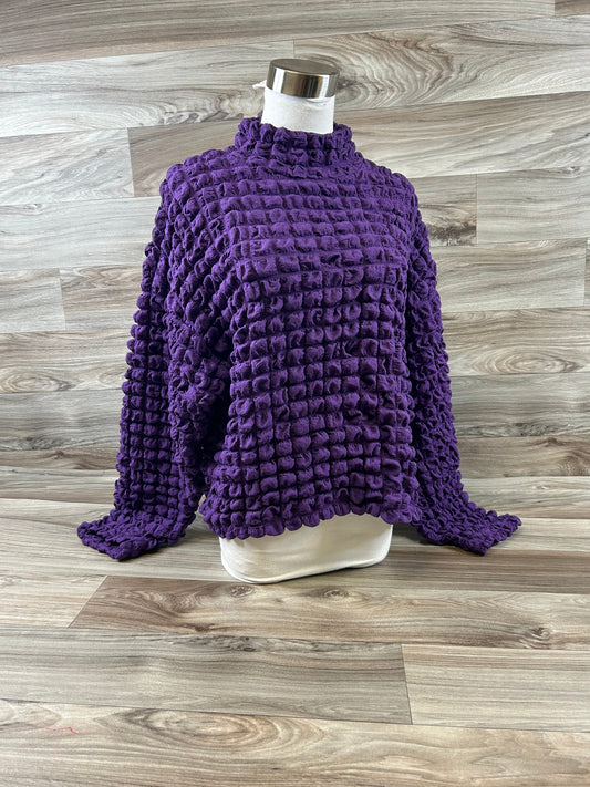 Top Long Sleeve By Zara In Purple, Size: M