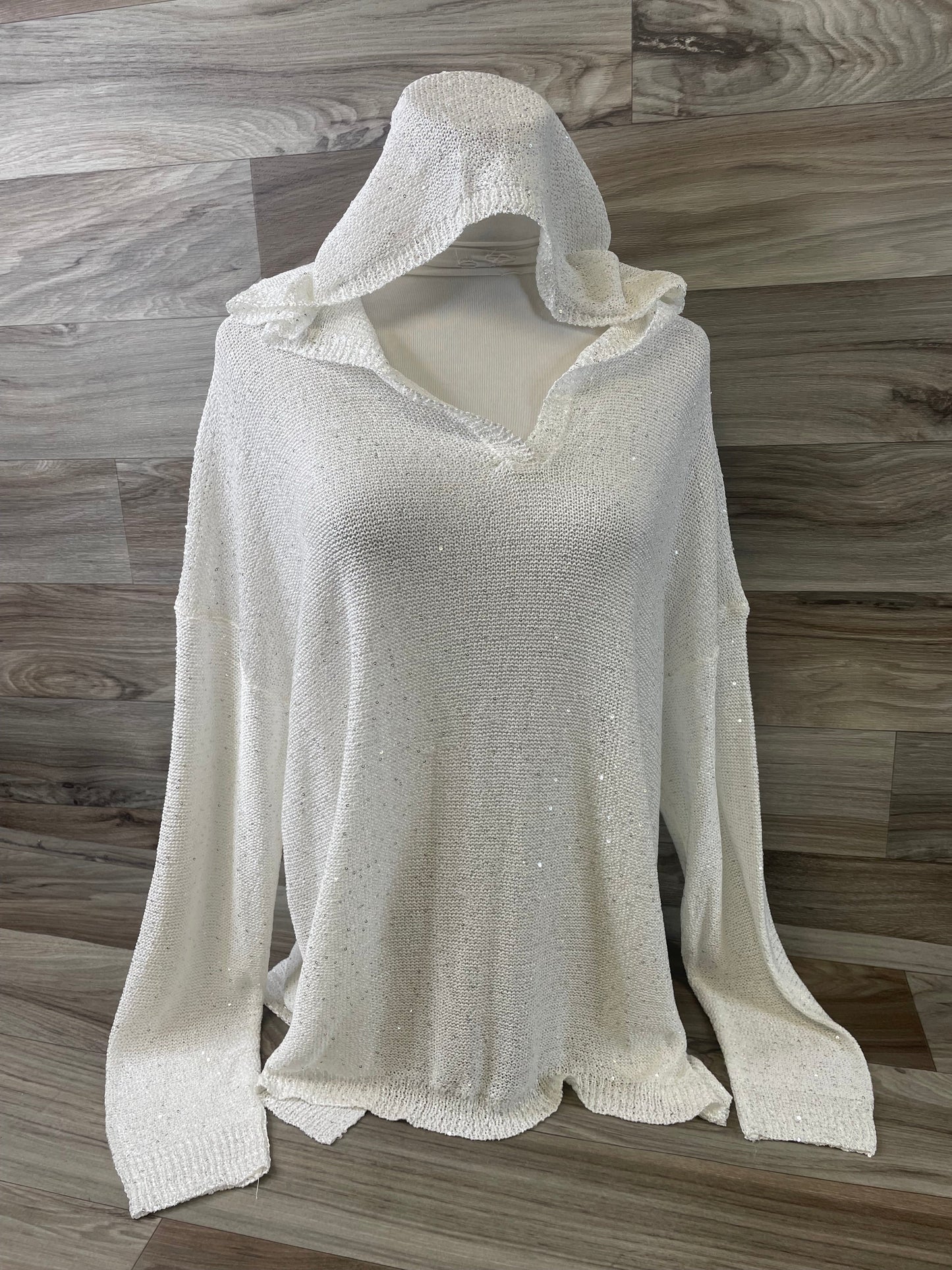 Top Long Sleeve By Sioni In White, Size: Xl