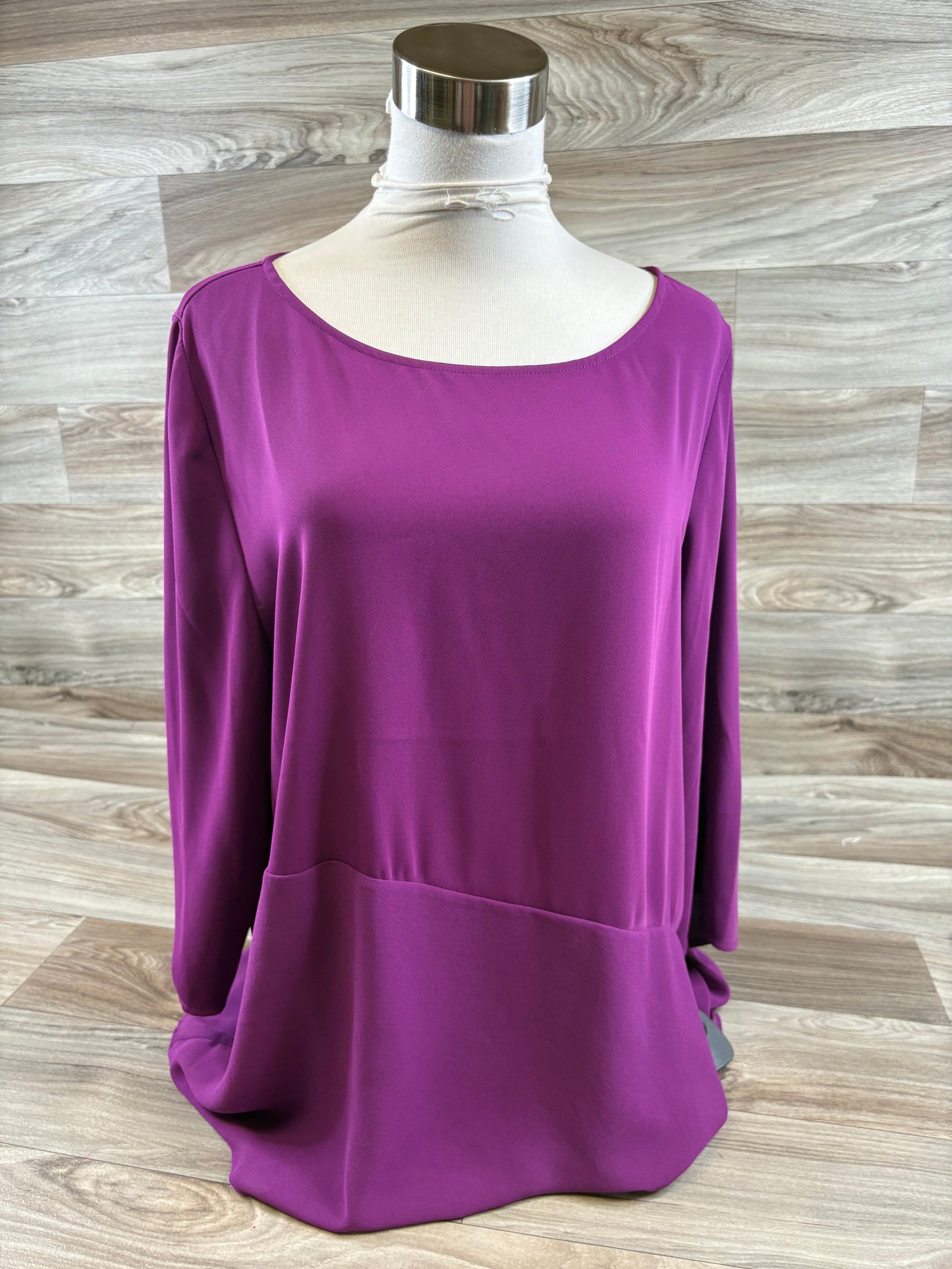 Top Long Sleeve By Chicos In Purple, Size: L