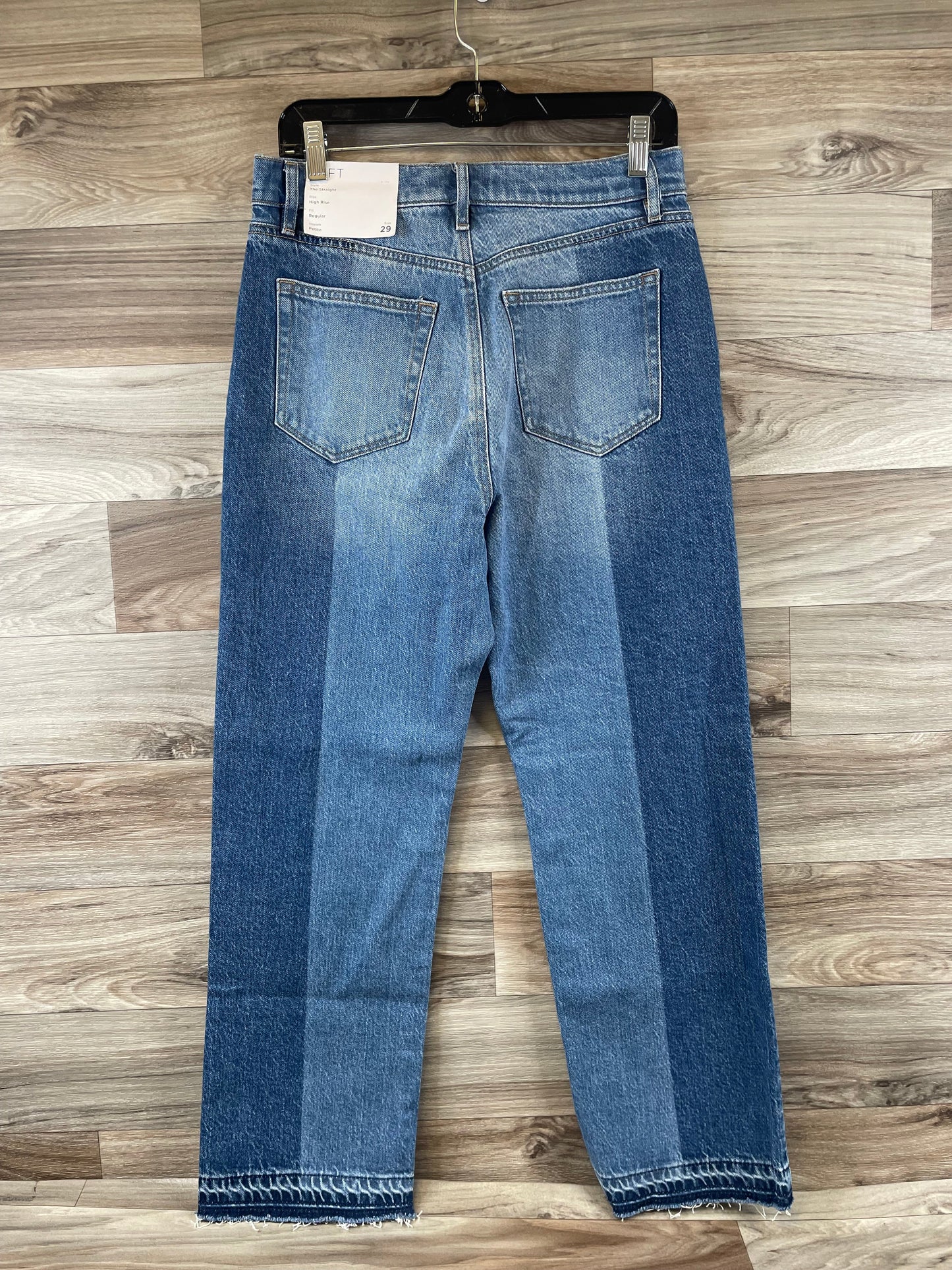 Jeans Straight By Loft In Blue Denim, Size: 8