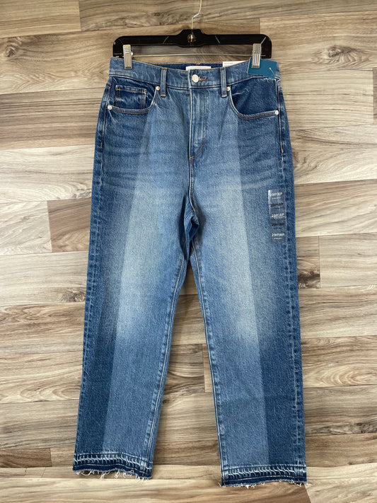 Jeans Straight By Loft In Blue Denim, Size: 8