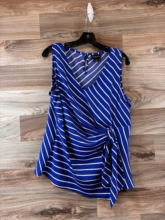 Striped Pattern Top Sleeveless Liz Claiborne, Size M