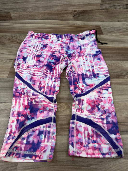 Athletic Leggings Capris By Xersion In Pink & Purple, Size: Xl