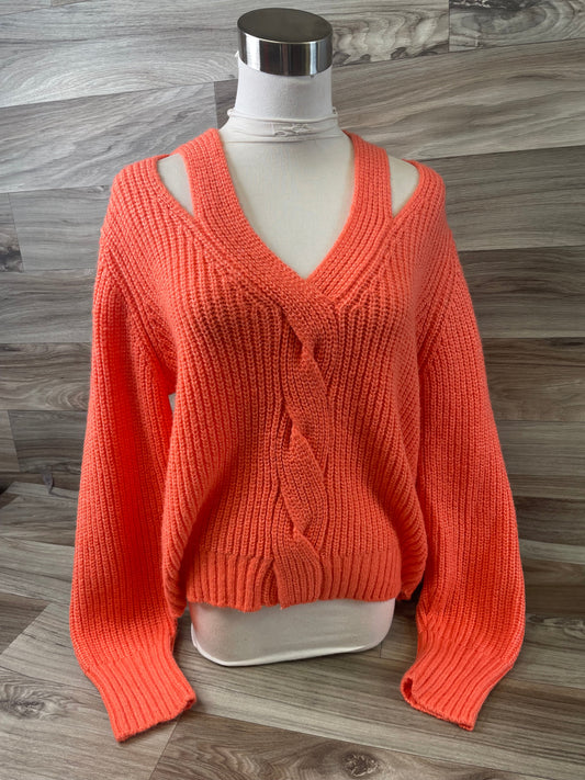 Sweater By Nine West Apparel In Orange, Size: S