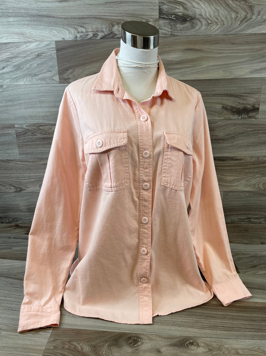 Top Long Sleeve By Old Navy In Peach, Size: M