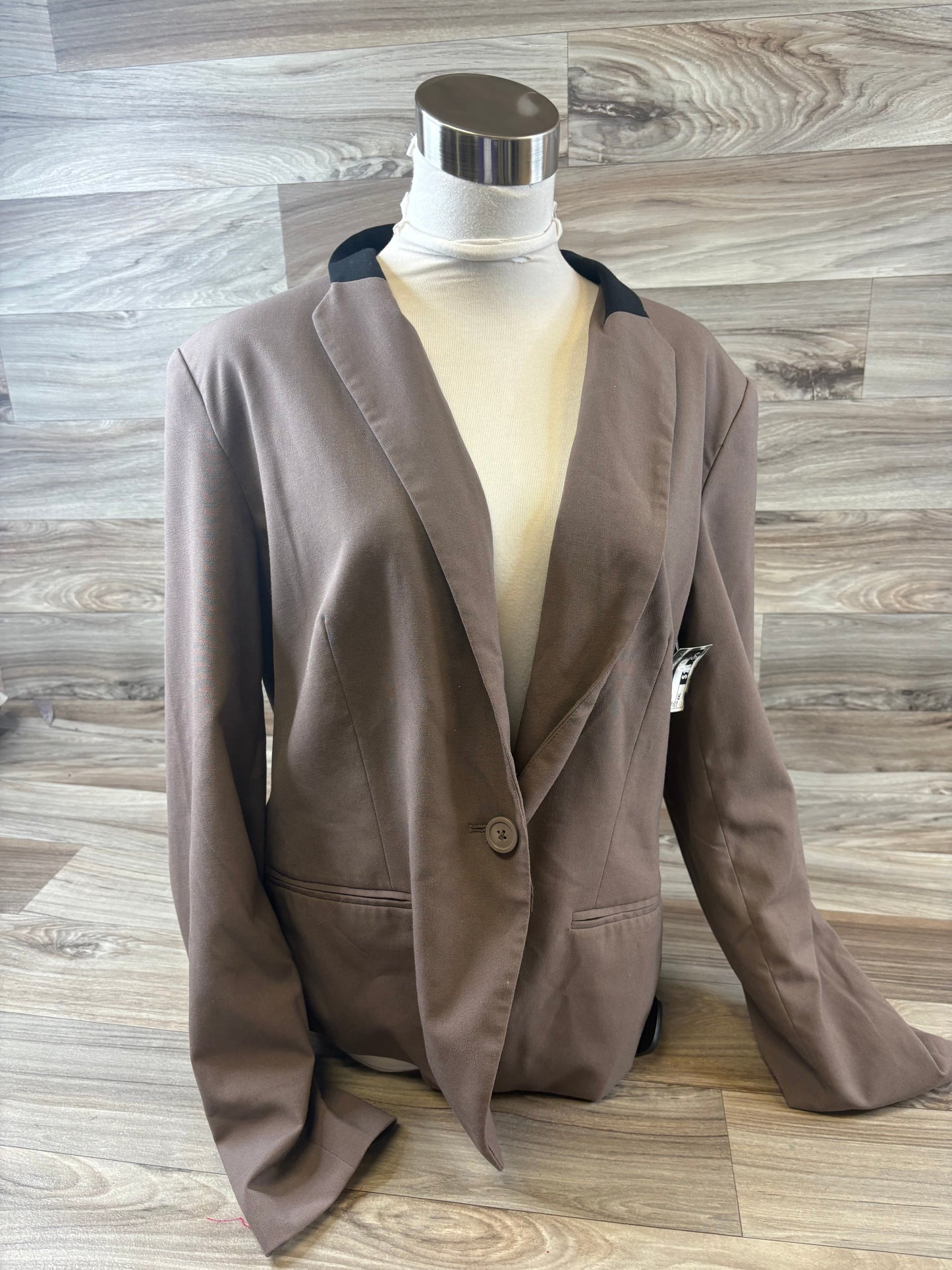 Blazer By Mossimo In Tan, Size: Xxl