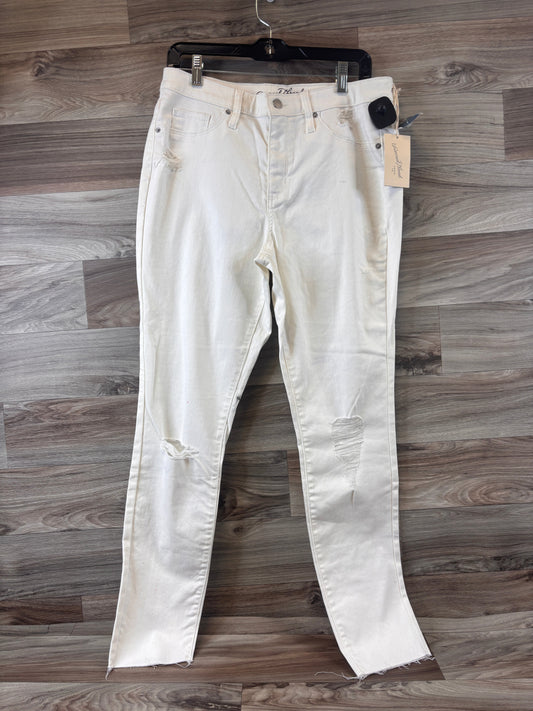 Jeans Straight By Universal Thread In Cream, Size: 12