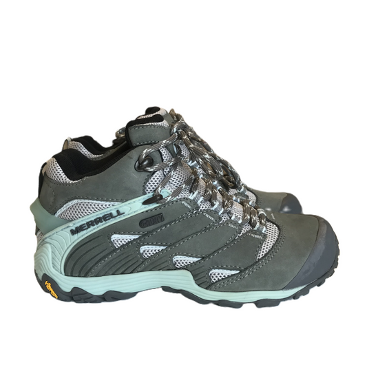 Shoes Hiking By Merrell In Grey, Size: 6