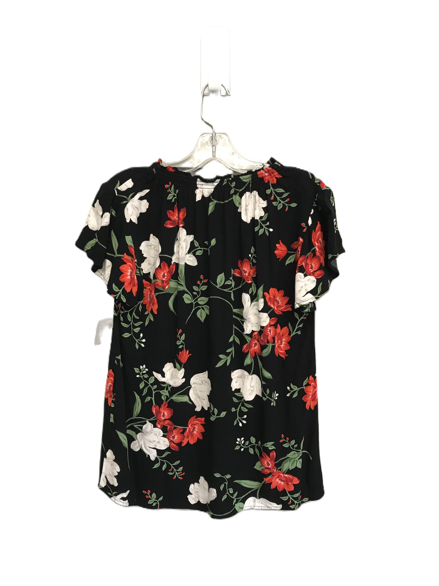 Floral Print Top Short Sleeve By Old Navy, Size: M