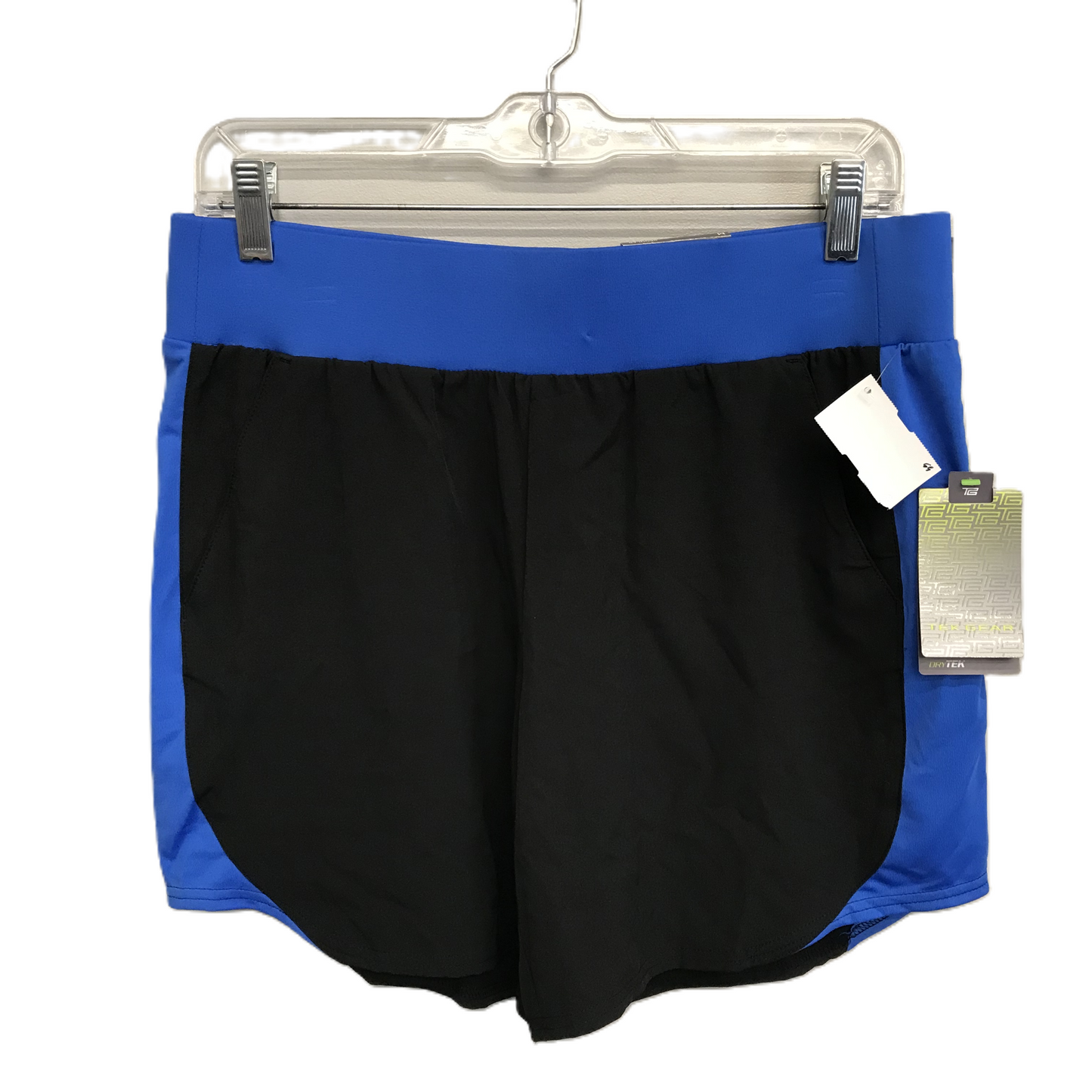 Black & Blue Athletic Shorts By Tek Gear, Size: M