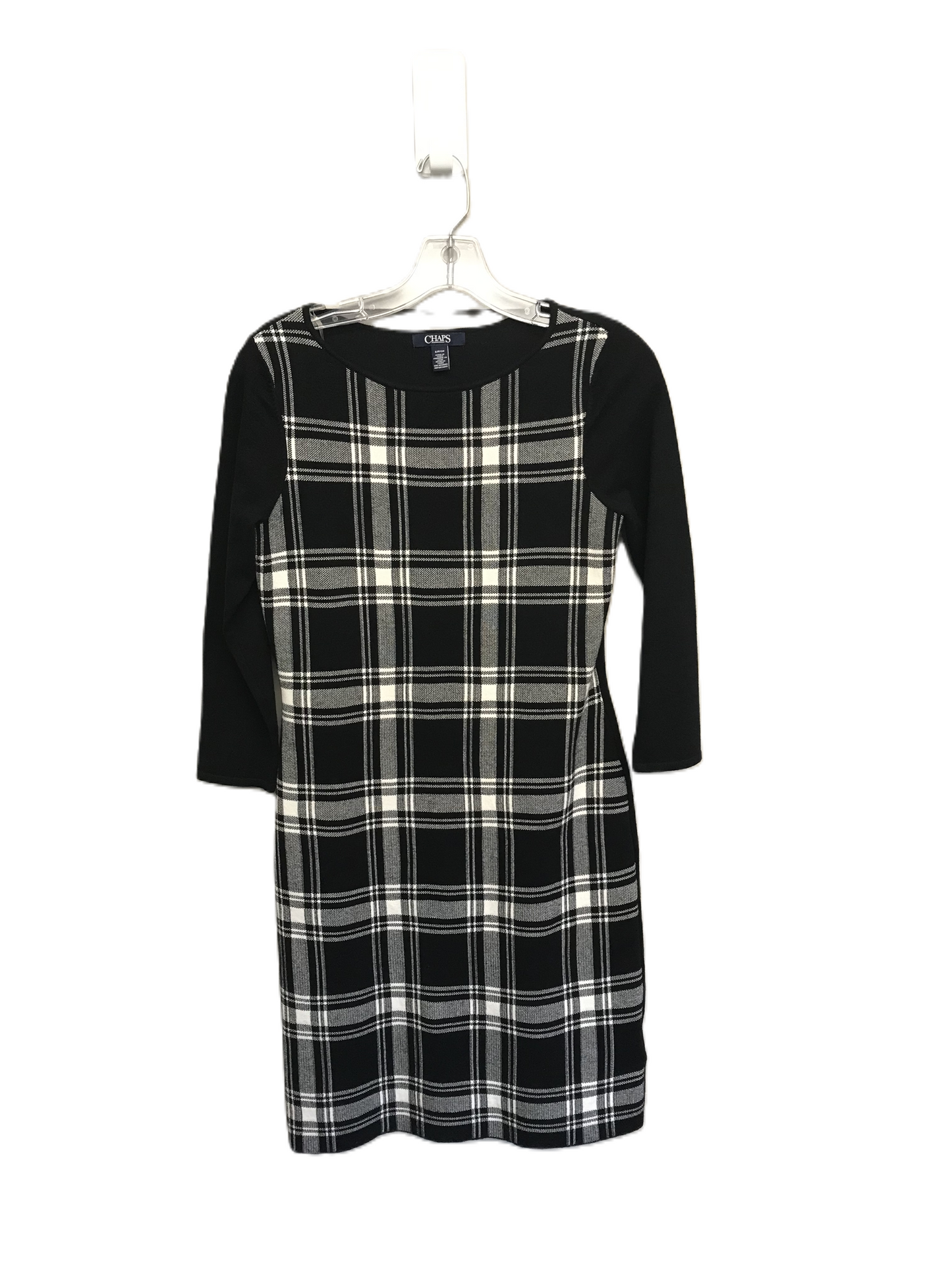 Plaid Pattern Dress Casual Short By Chaps, Size: S