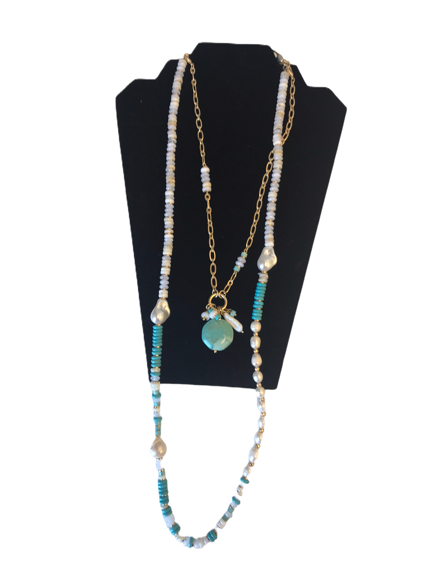 Necklace Lariat & Y-drop By Chicos, Size: 02 Piece Set