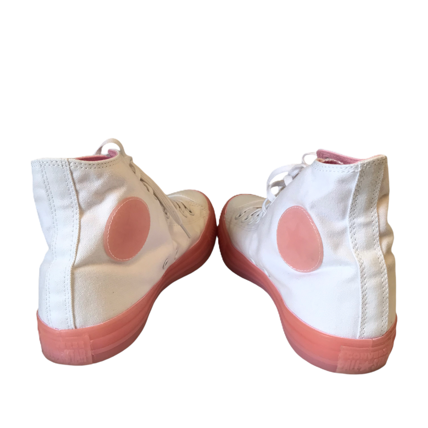 Shoes Athletic By Converse In Pink & White, Size: 10