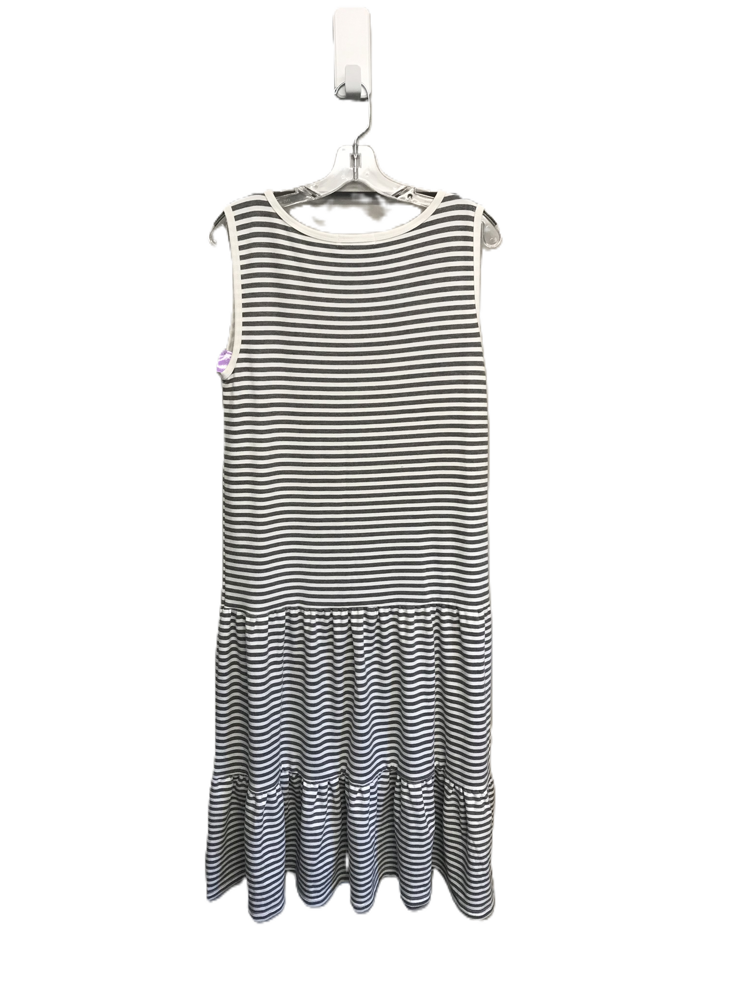 Grey & White Dress Casual Midi By Bb Dakota, Size: M