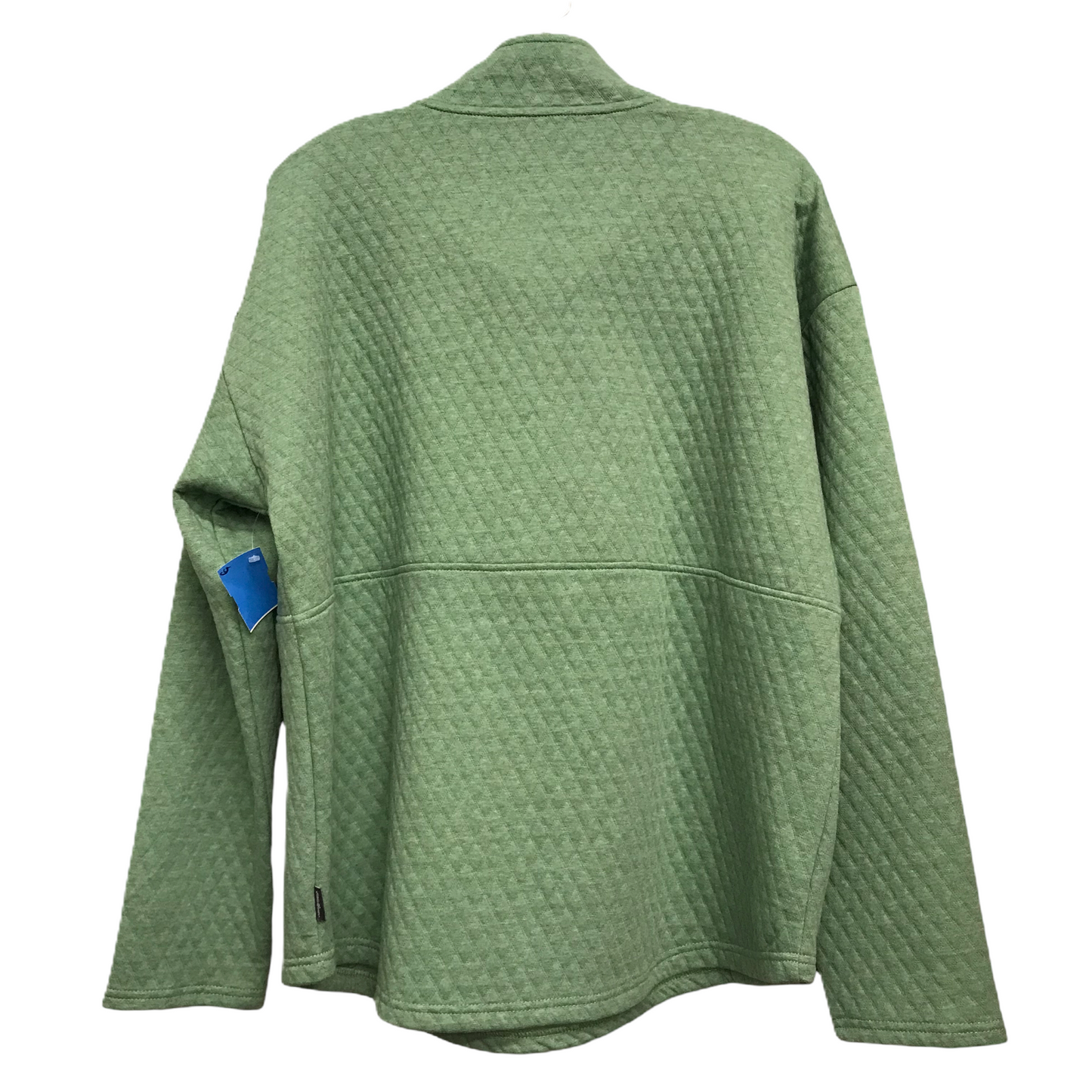 Athletic Top Long Sleeve Collar By Eddie Bauer In Green, Size: Xl