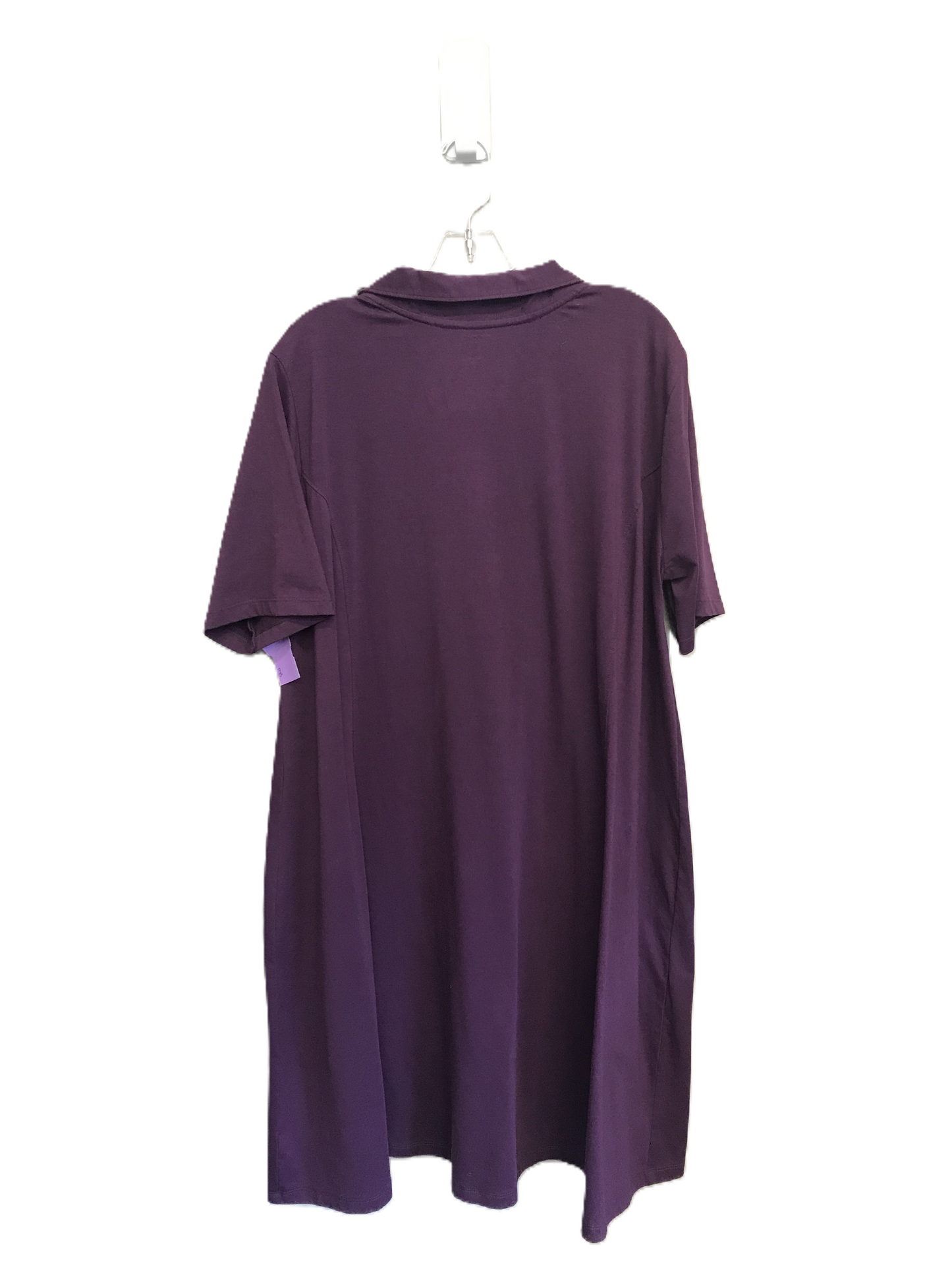 Purple Dress Casual Short By Blair, Size: 3x