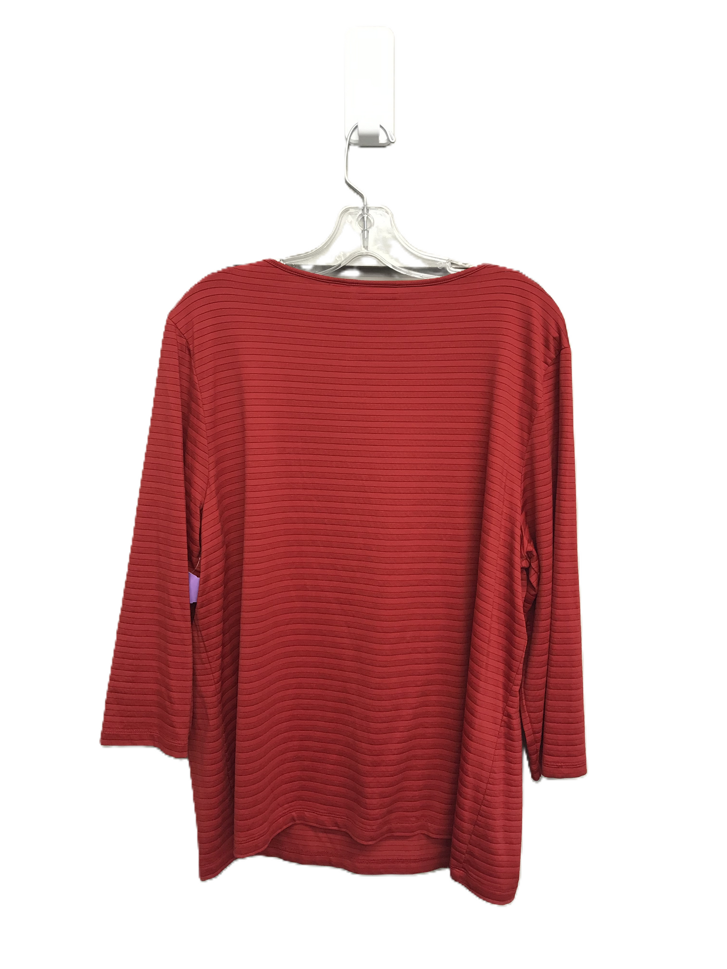 Red Top Long Sleeve By Chicos, Size: Xl