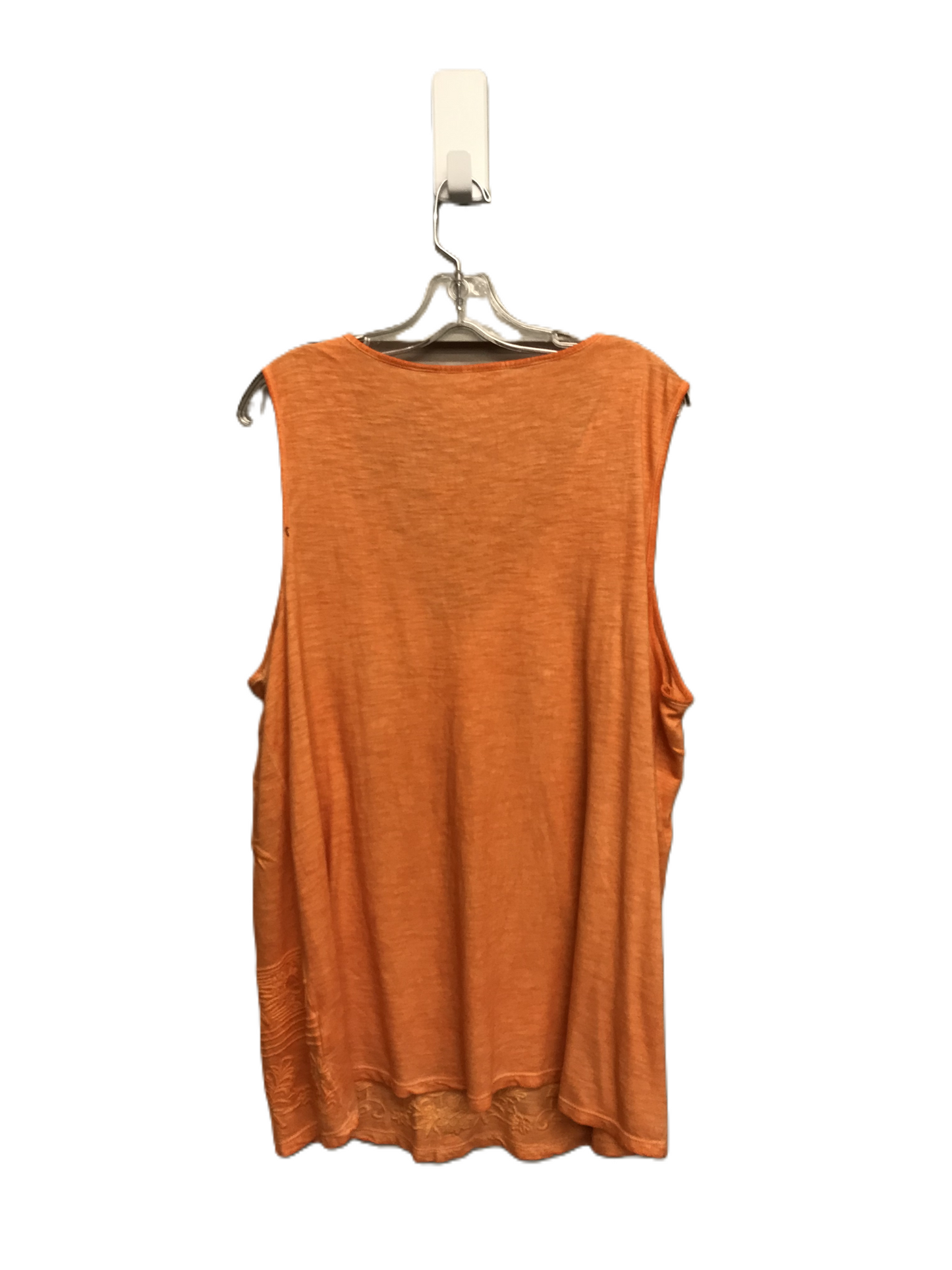 Orange Top Sleeveless By Soft Surroundings, Size: 1x