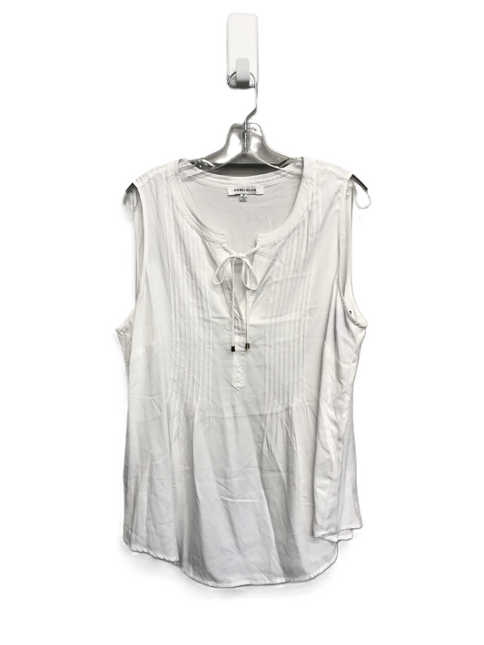 White Top Sleeveless By Rose And Olive, Size: 1x